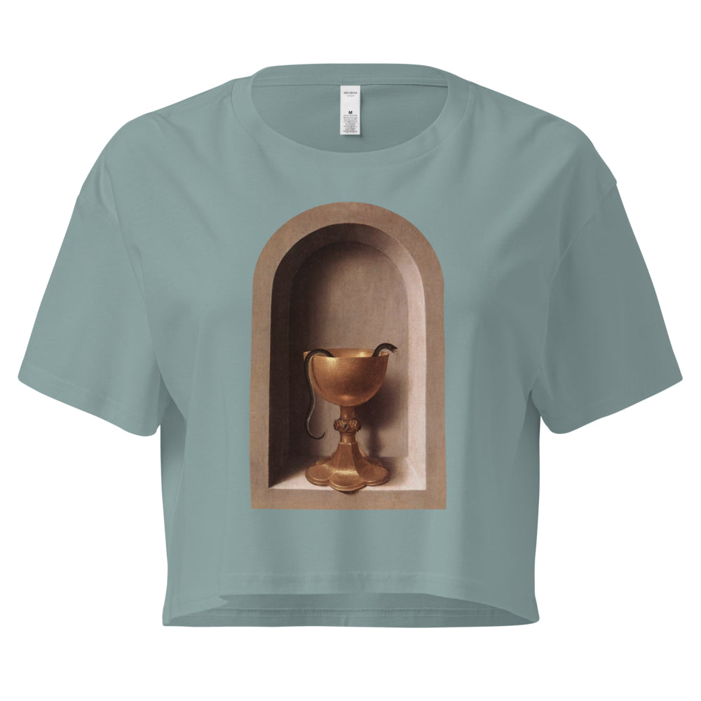 Snake Chalice from St John and Veronica Diptych by Hans Memling | Crop Top-Haus of Darkness, Haus of Light