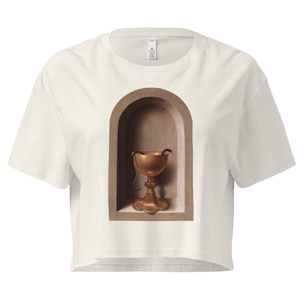 Snake Chalice from St John and Veronica Diptych by Hans Memling | Crop Top-Haus of Darkness, Haus of Light