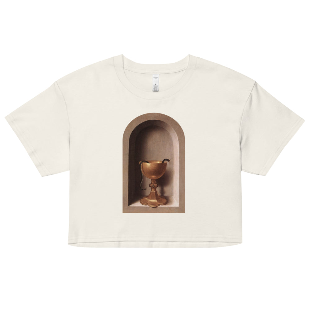 Snake Chalice from St John and Veronica Diptych by Hans Memling | Crop Top-Haus of Darkness, Haus of Light