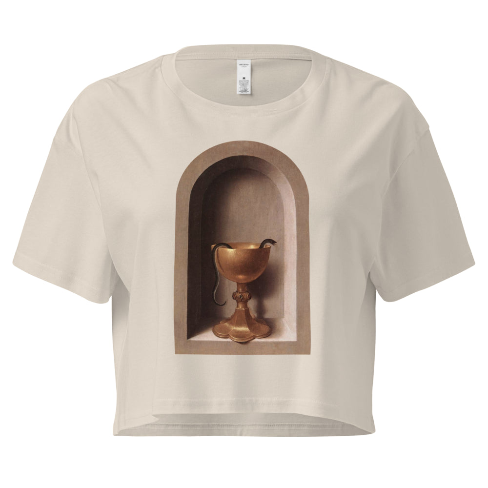 Snake Chalice from St John and Veronica Diptych by Hans Memling | Crop Top-Haus of Darkness, Haus of Light