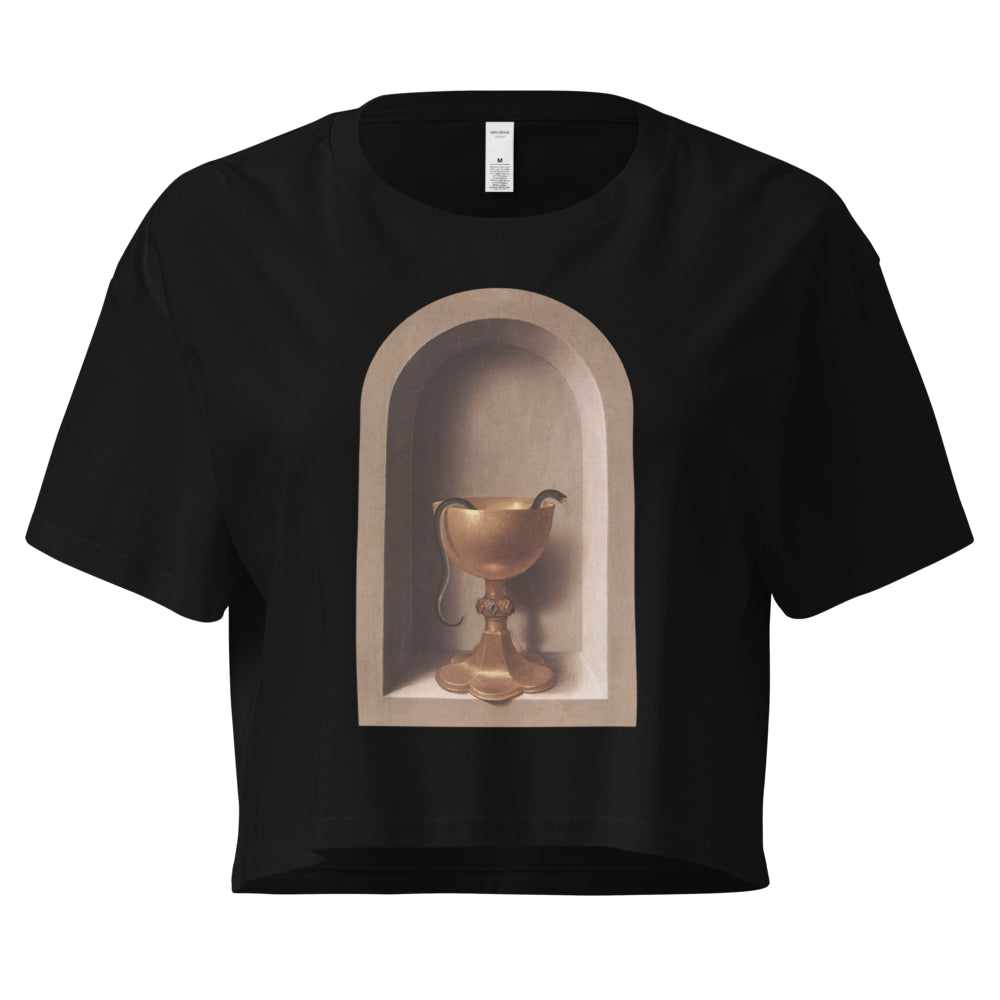 Snake Chalice from St John and Veronica Diptych by Hans Memling | Crop Top-Haus of Darkness, Haus of Light