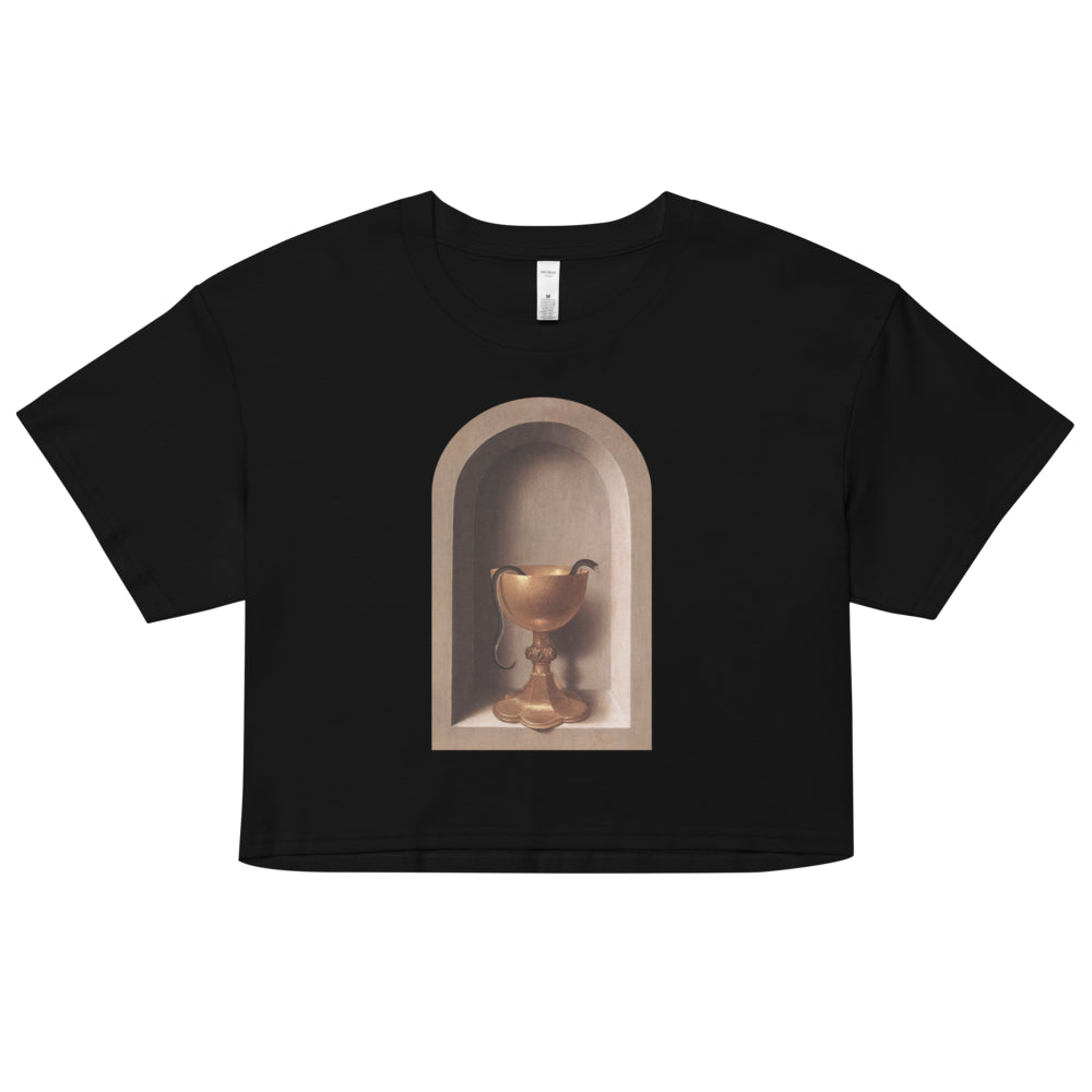 Snake Chalice from St John and Veronica Diptych by Hans Memling | Crop Top-Haus of Darkness, Haus of Light
