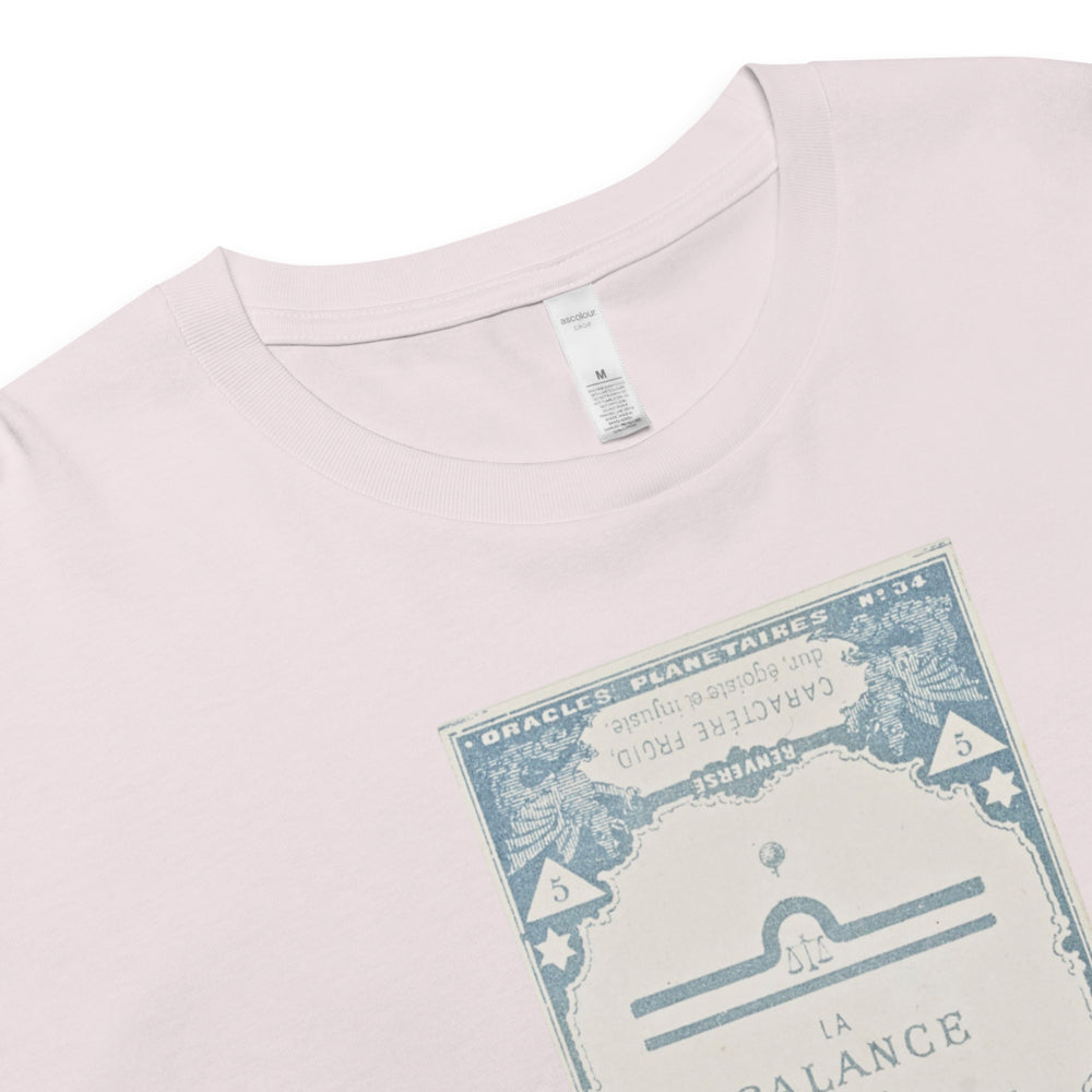 "Libra" Vintage French Astrology Oracle | Crop Top-Haus of Darkness, Haus of Light