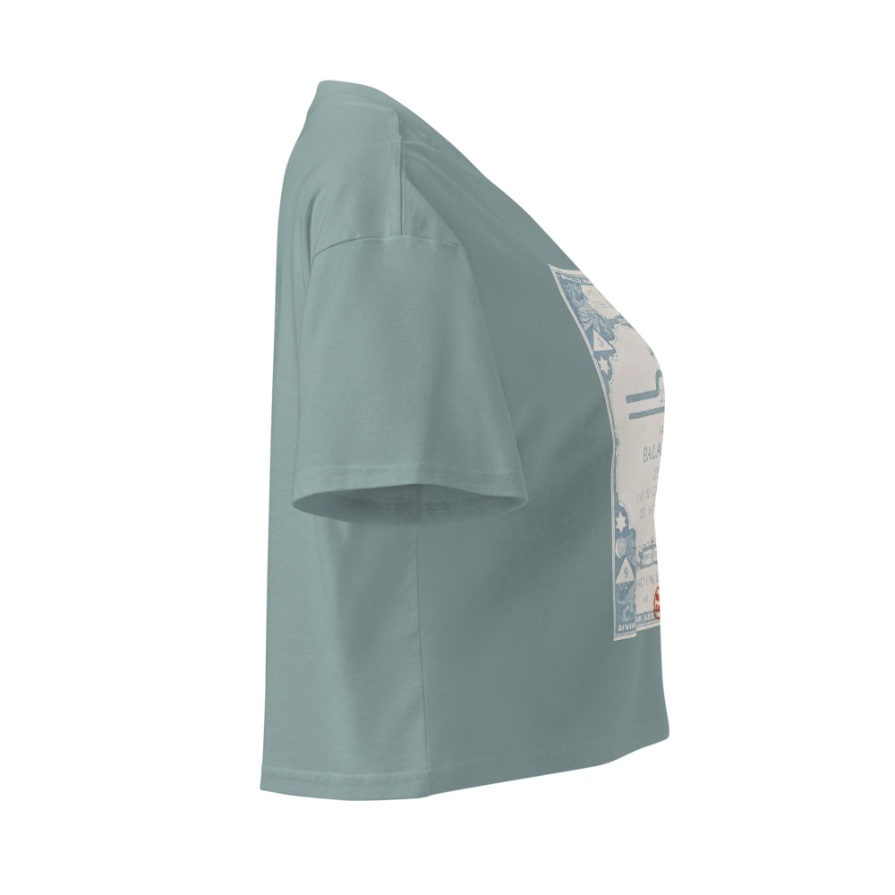 "Libra" Vintage French Astrology Oracle | Crop Top-Haus of Darkness, Haus of Light