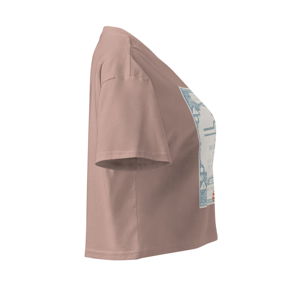 "Libra" Vintage French Astrology Oracle | Crop Top-Haus of Darkness, Haus of Light