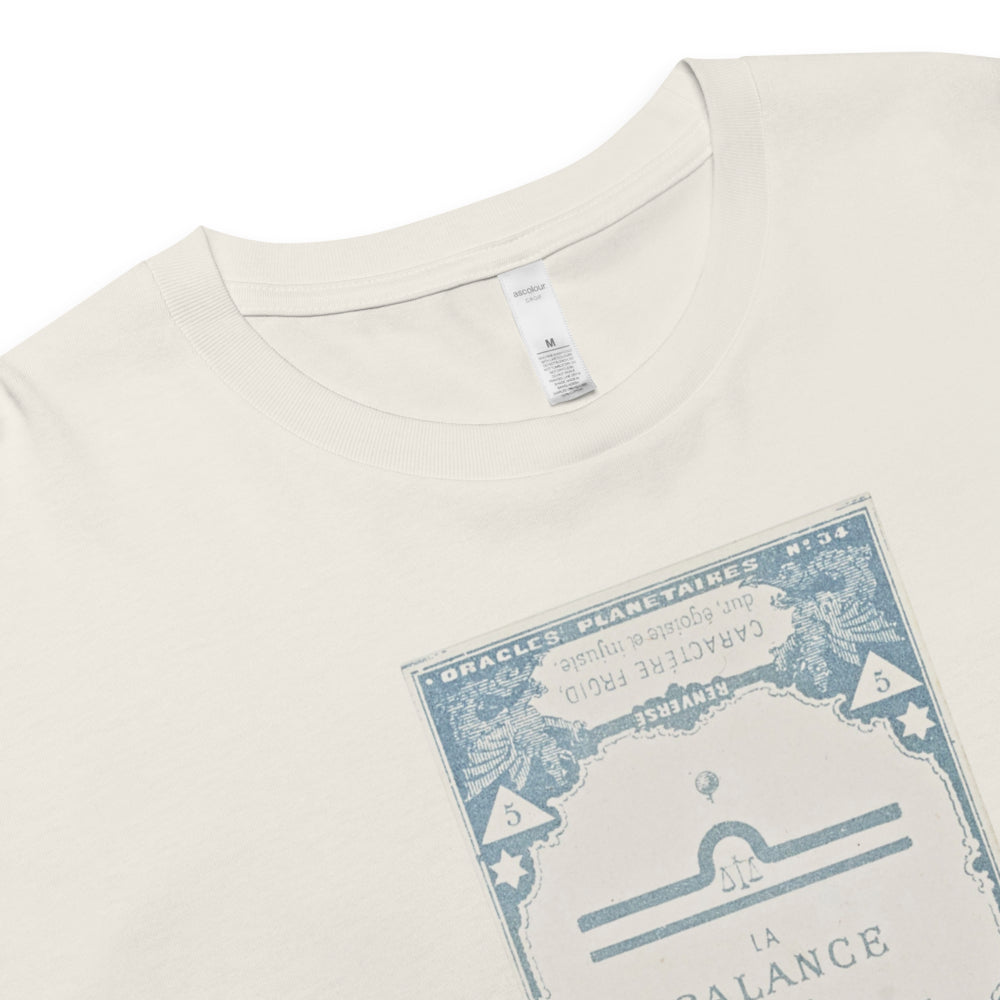 "Libra" Vintage French Astrology Oracle | Crop Top-Haus of Darkness, Haus of Light