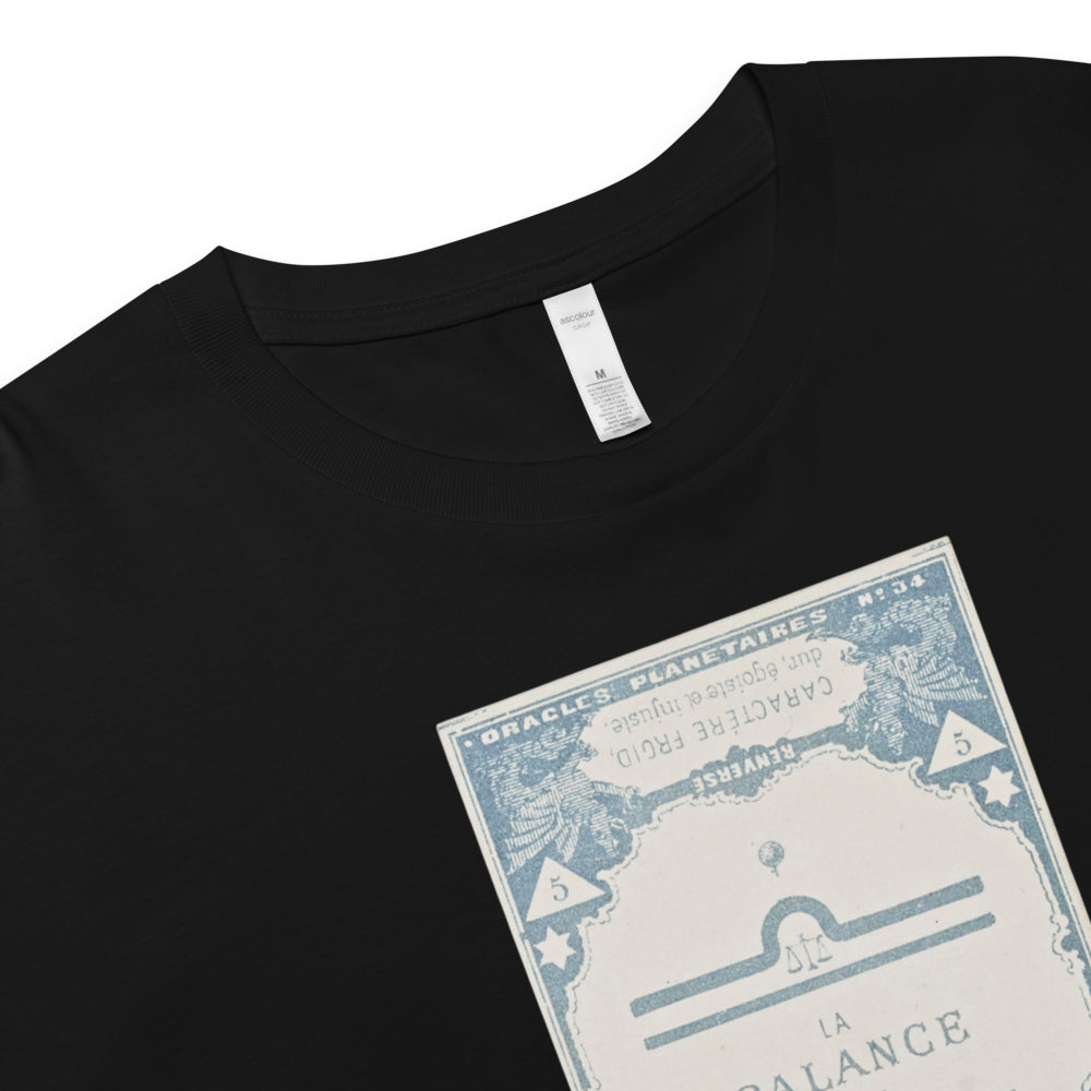 "Libra" Vintage French Astrology Oracle | Crop Top-Haus of Darkness, Haus of Light