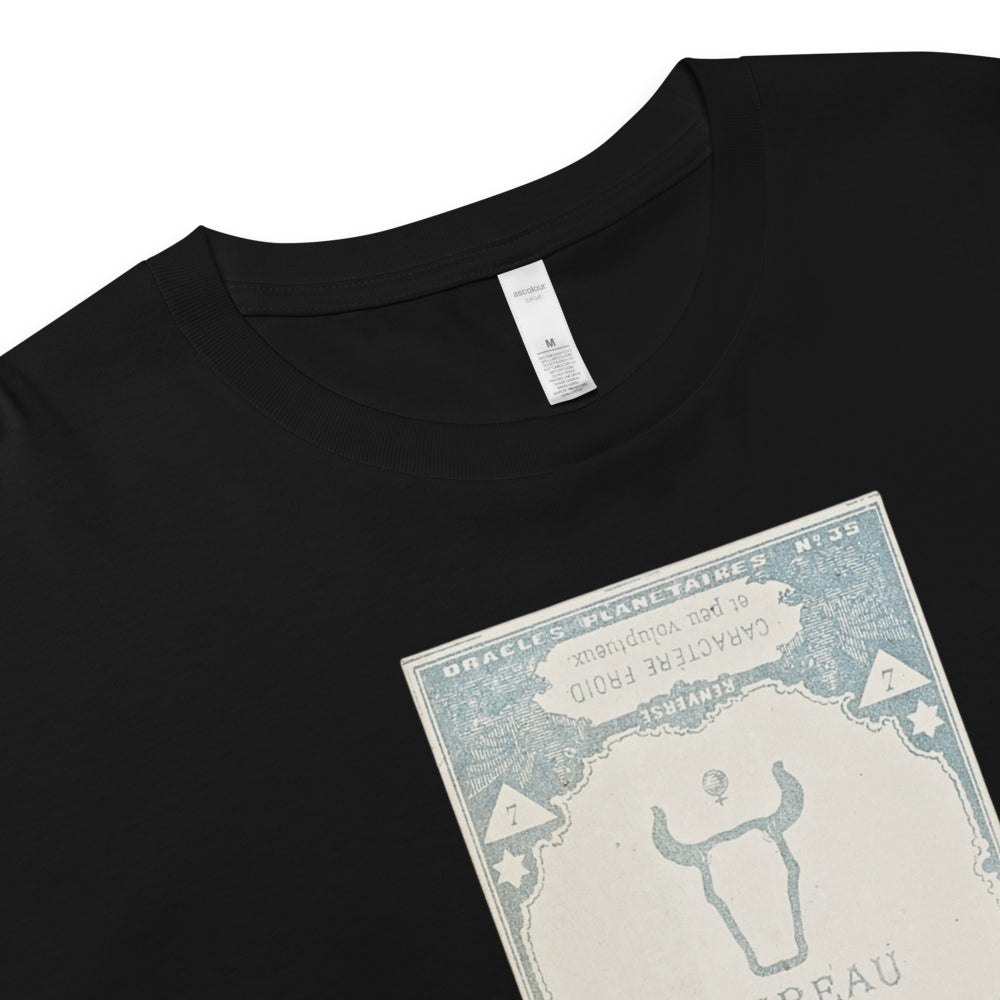 "Taurus" Vintage French Astrology Oracle | Crop Top-Haus of Darkness, Haus of Light