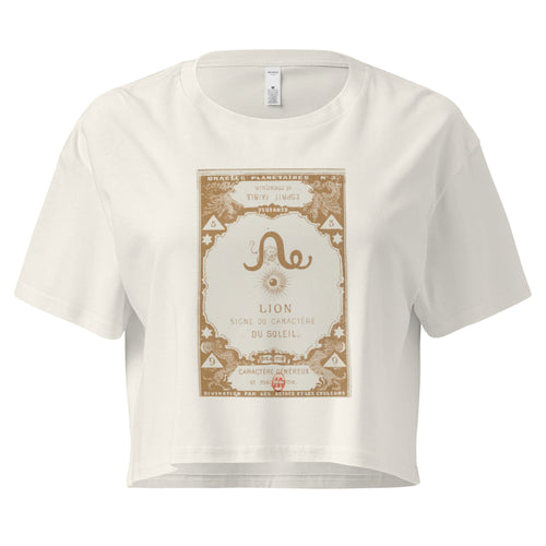 "Leo" Vintage French Astrology Oracle | Crop Top-Haus of Darkness, Haus of Light