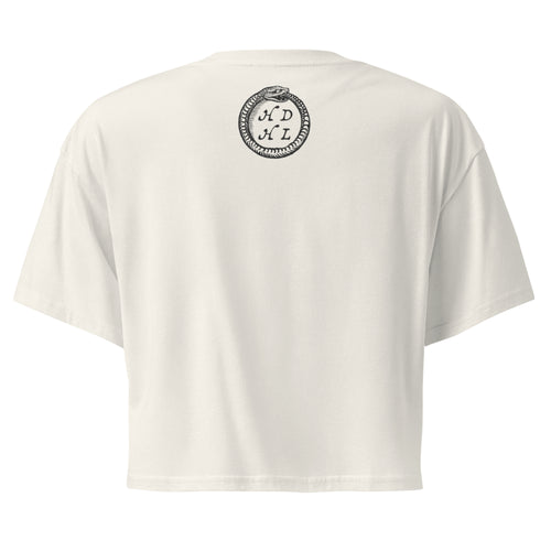 "Leo" Vintage French Astrology Oracle | Crop Top-Haus of Darkness, Haus of Light