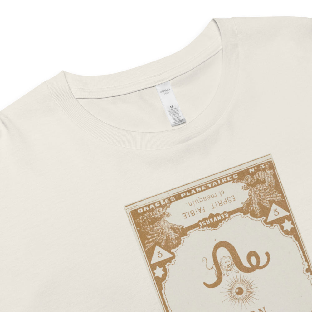 "Leo" Vintage French Astrology Oracle | Crop Top-Haus of Darkness, Haus of Light