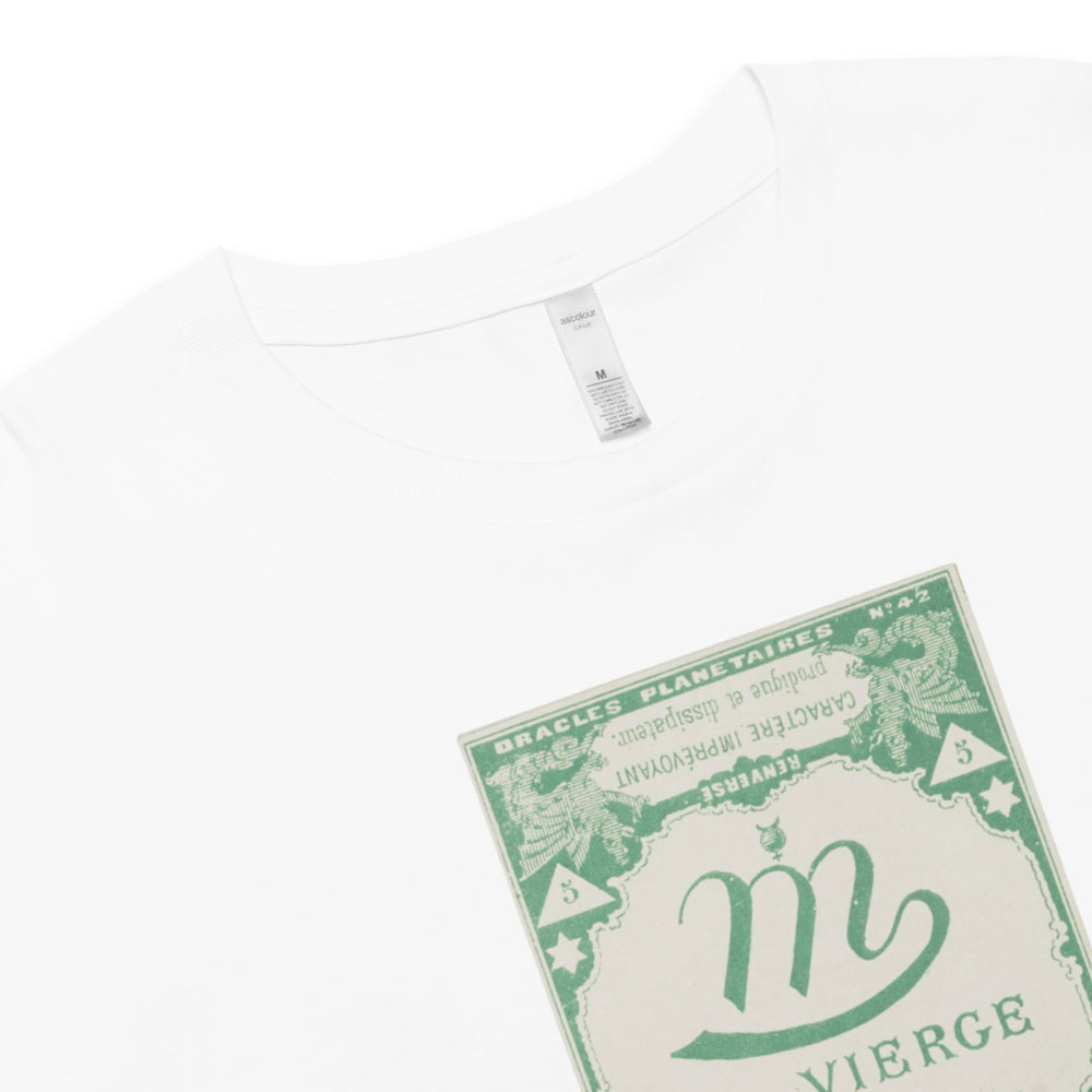 "Virgo" Vintage French Astrology Oracle | Crop Top-Haus of Darkness, Haus of Light