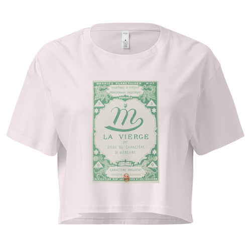 "Virgo" Vintage French Astrology Oracle | Crop Top-Haus of Darkness, Haus of Light