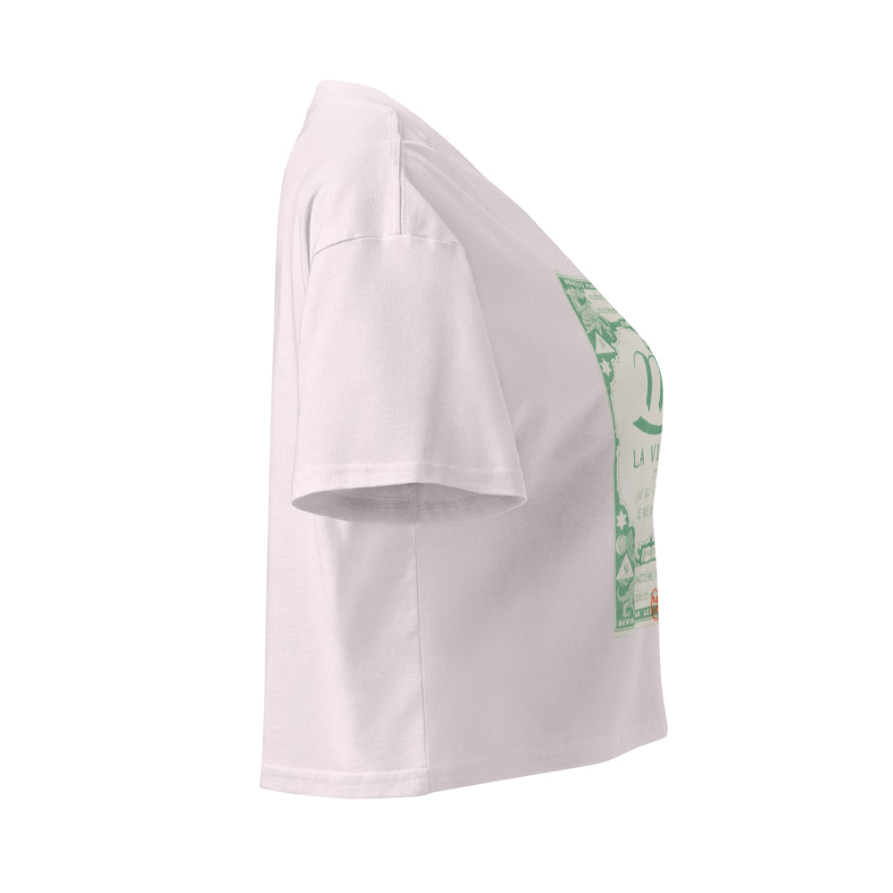 "Virgo" Vintage French Astrology Oracle | Crop Top-Haus of Darkness, Haus of Light