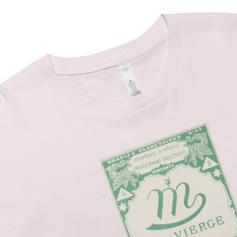 "Virgo" Vintage French Astrology Oracle | Crop Top-Haus of Darkness, Haus of Light