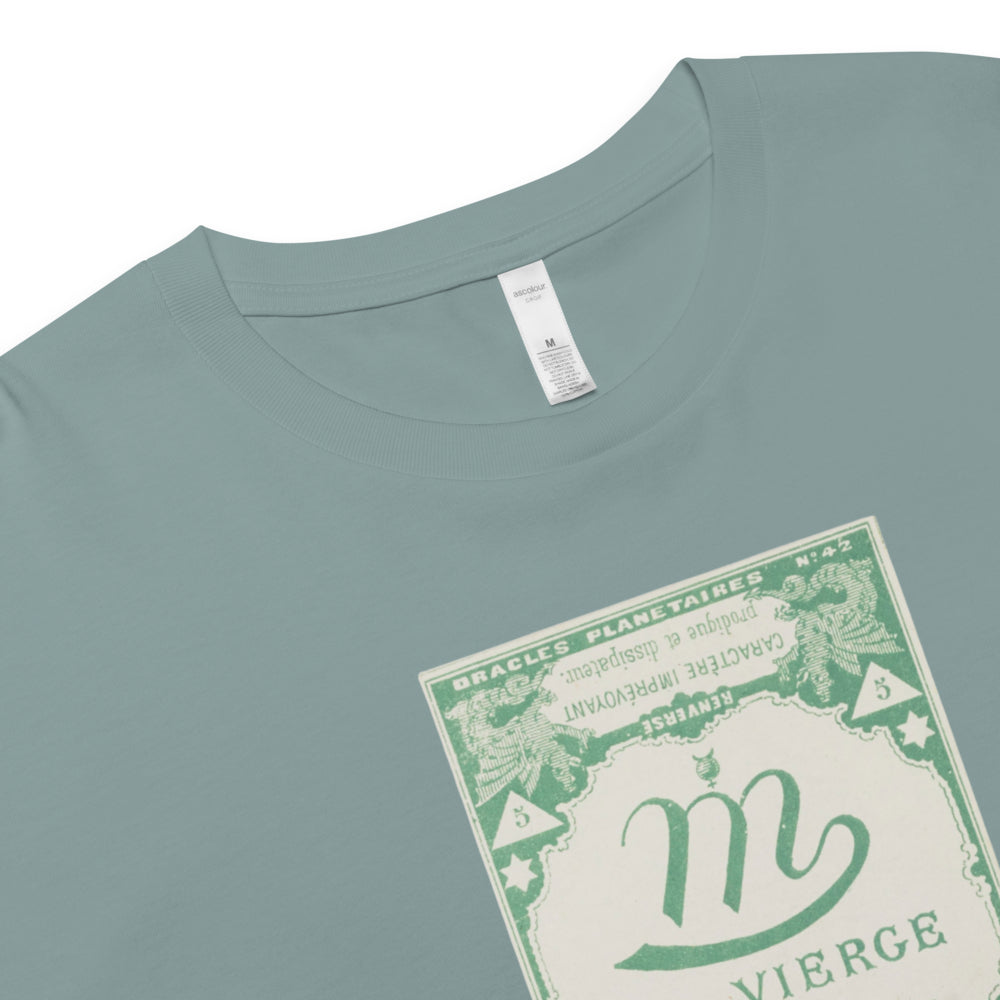 "Virgo" Vintage French Astrology Oracle | Crop Top-Haus of Darkness, Haus of Light