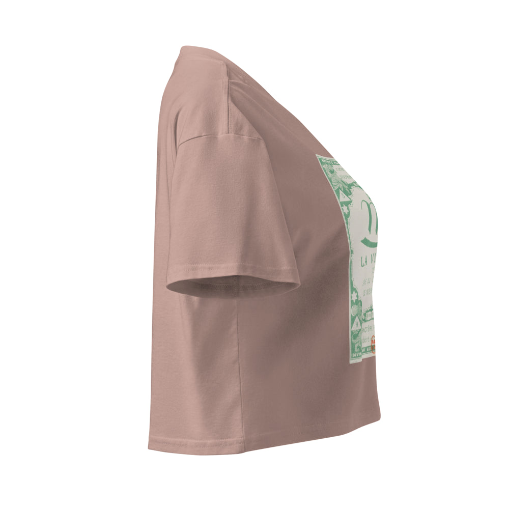 "Virgo" Vintage French Astrology Oracle | Crop Top-Haus of Darkness, Haus of Light