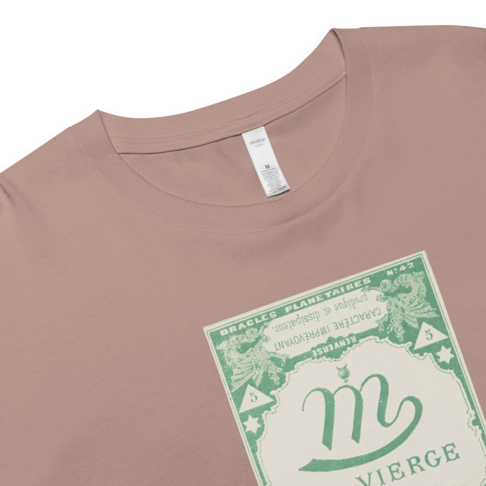 "Virgo" Vintage French Astrology Oracle | Crop Top-Haus of Darkness, Haus of Light