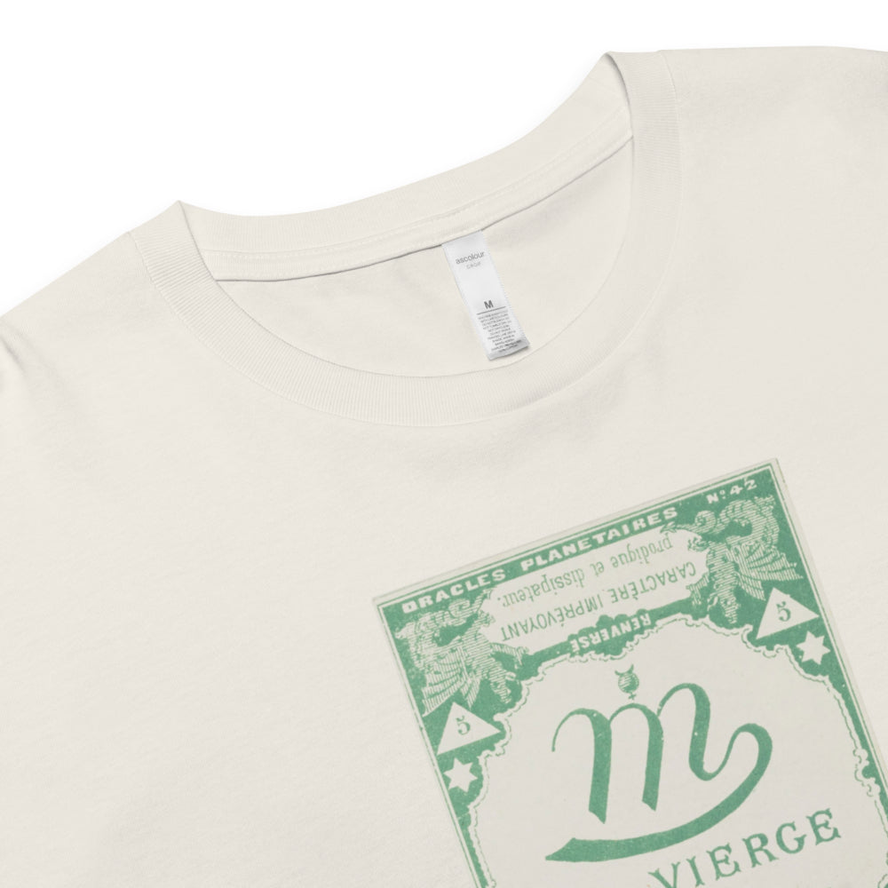 "Virgo" Vintage French Astrology Oracle | Crop Top-Haus of Darkness, Haus of Light