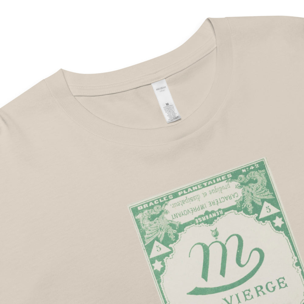 "Virgo" Vintage French Astrology Oracle | Crop Top-Haus of Darkness, Haus of Light