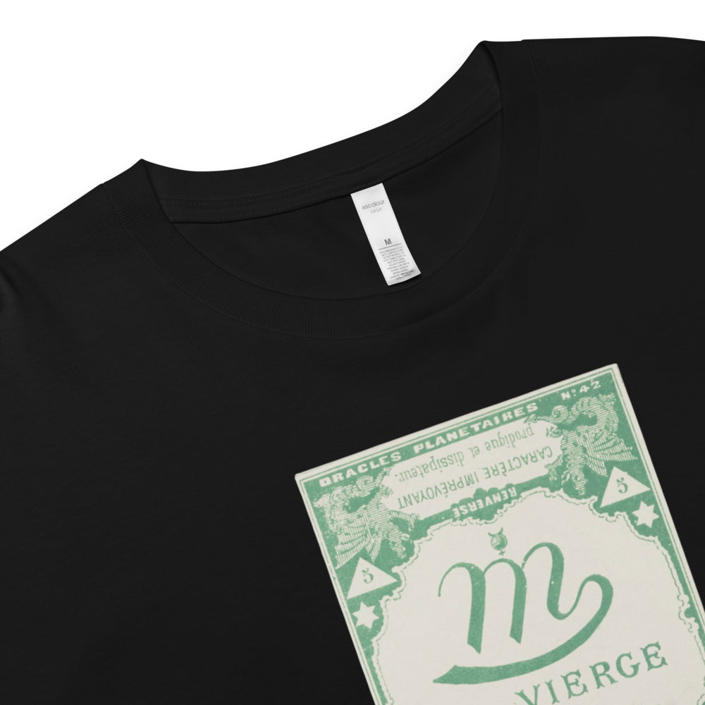 "Virgo" Vintage French Astrology Oracle | Crop Top-Haus of Darkness, Haus of Light