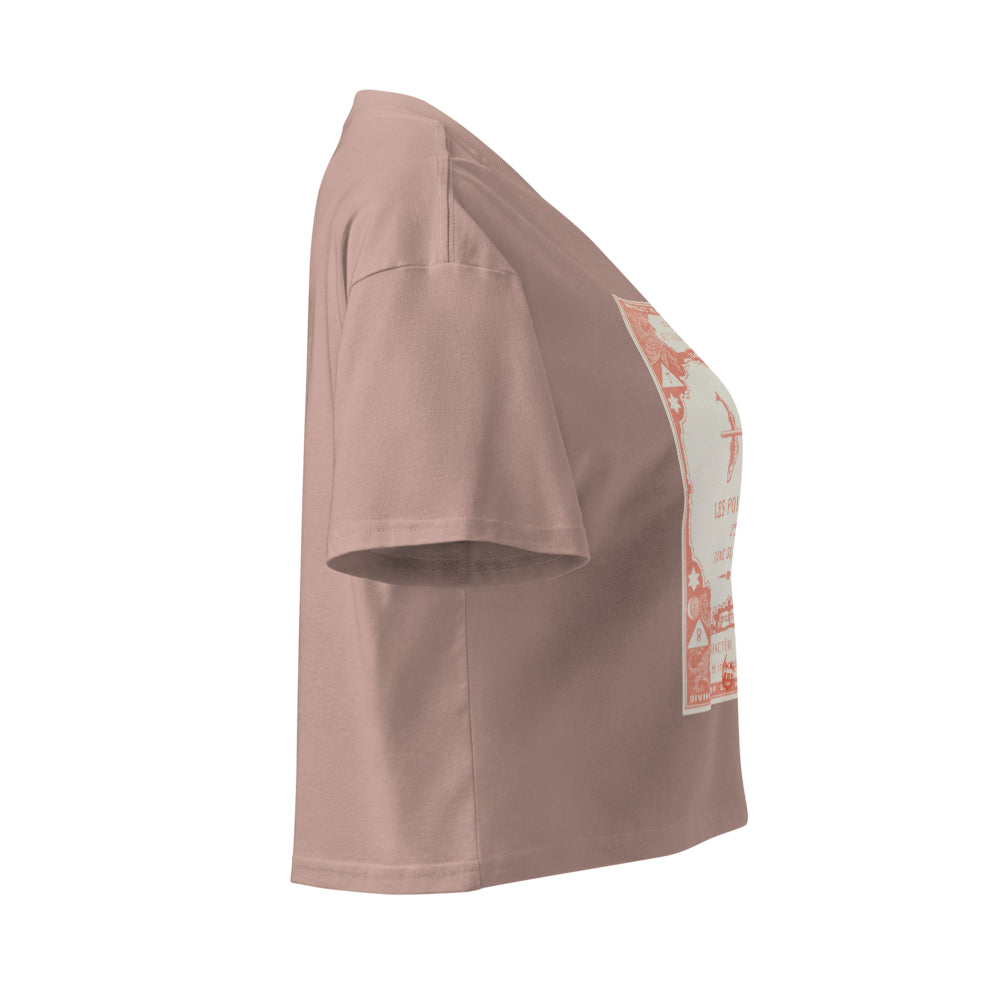 "Pisces" Vintage French Astrology Oracle | Crop Top-Haus of Darkness, Haus of Light