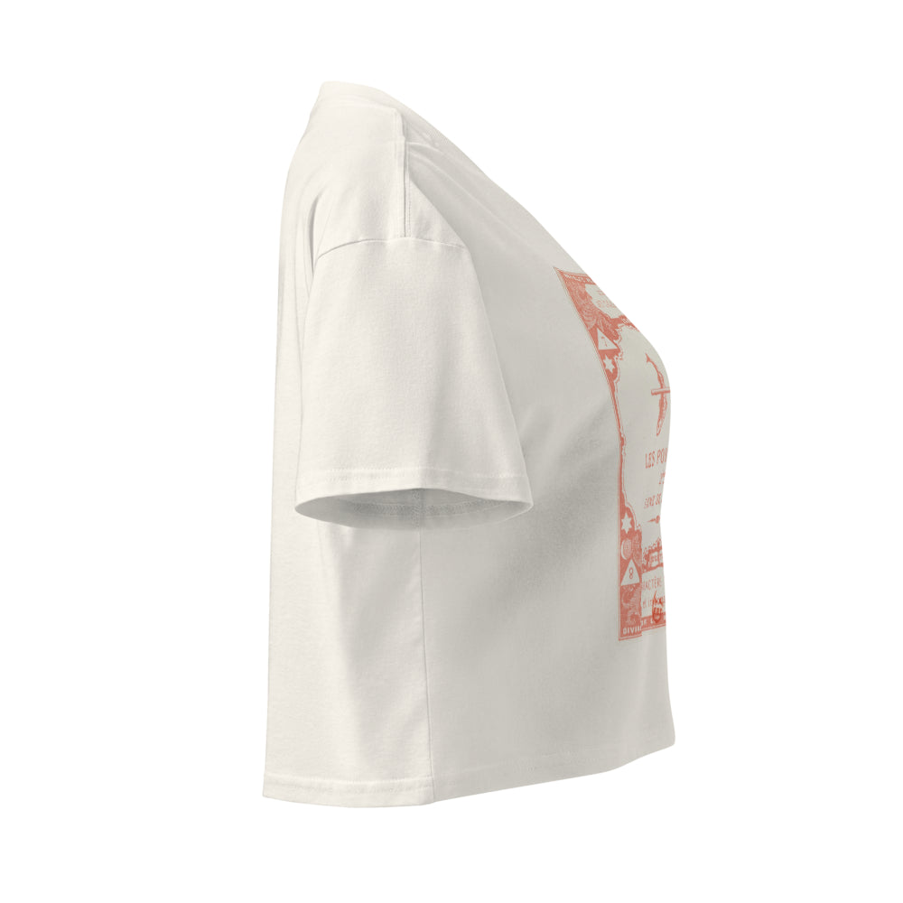 "Pisces" Vintage French Astrology Oracle | Crop Top-Haus of Darkness, Haus of Light