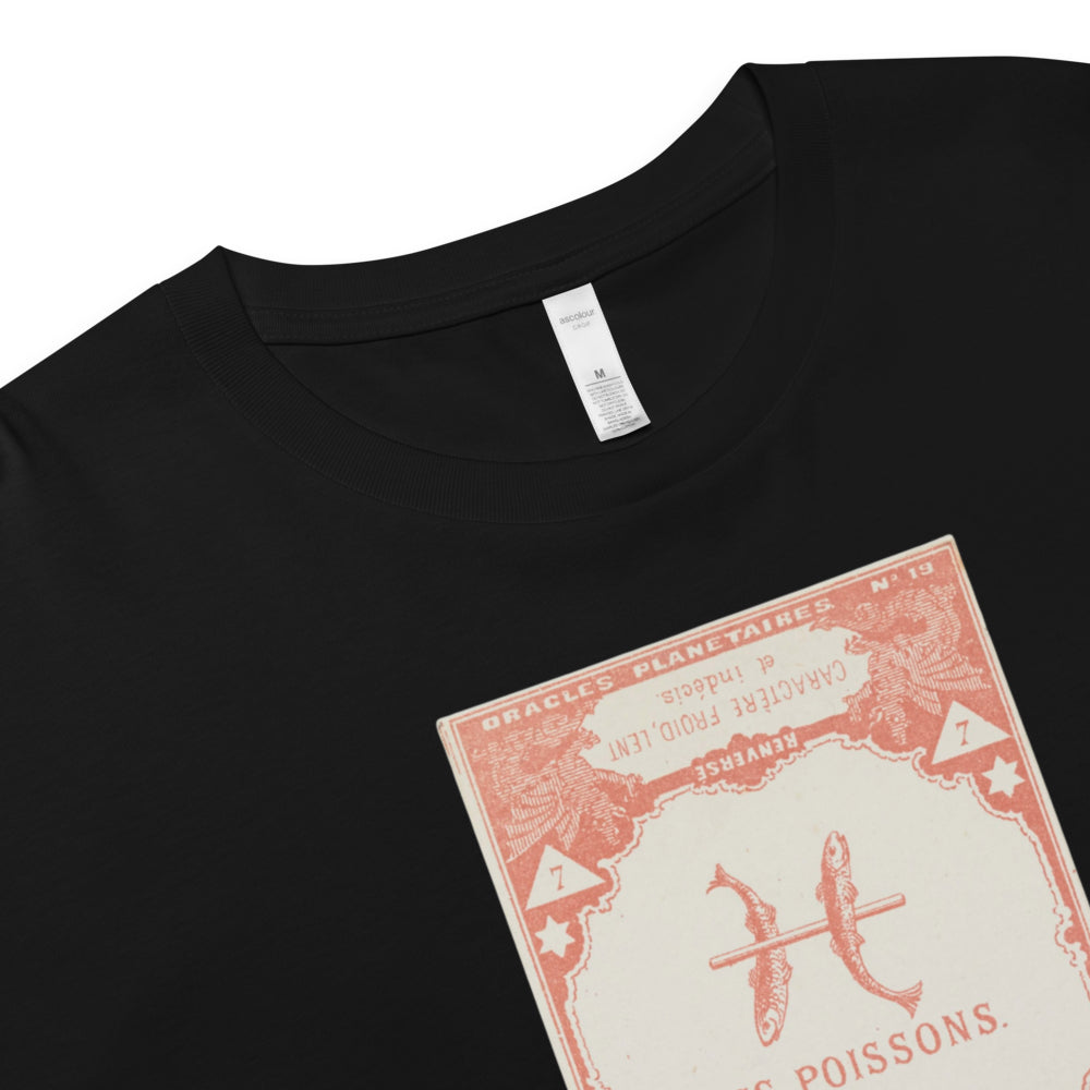 "Pisces" Vintage French Astrology Oracle | Crop Top-Haus of Darkness, Haus of Light