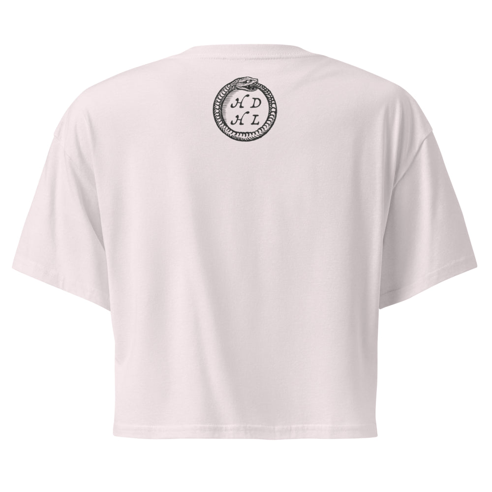 "Sagittarius" Vintage French Astrology Oracle | Crop Top-Haus of Darkness, Haus of Light