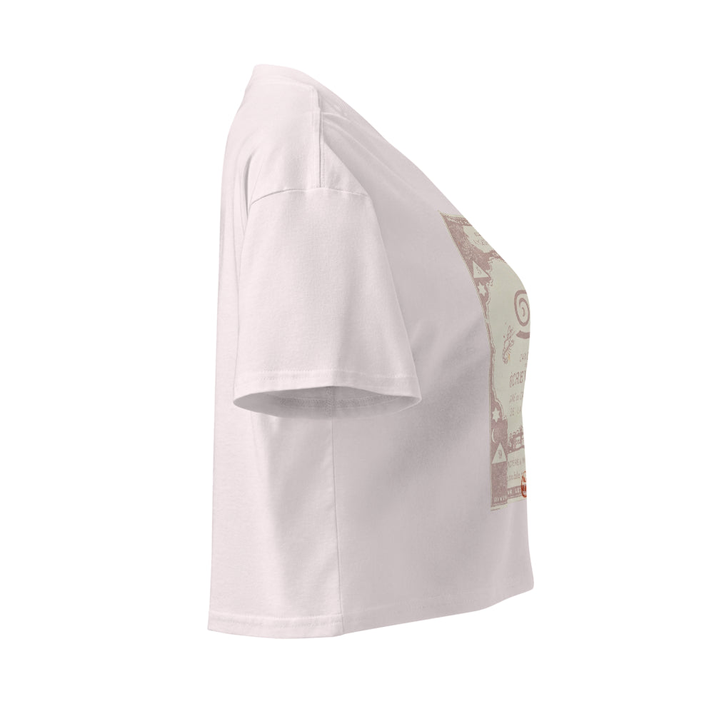 "Cancer" Vintage French Astrology Oracle | Crop Top-Haus of Darkness, Haus of Light