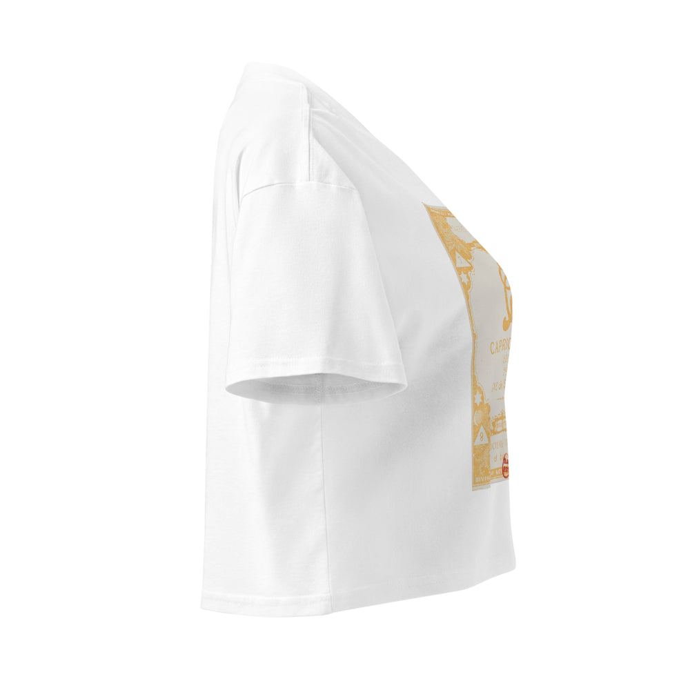 "Capricorn" Vintage French Astrology Oracle | Crop Top-Haus of Darkness, Haus of Light