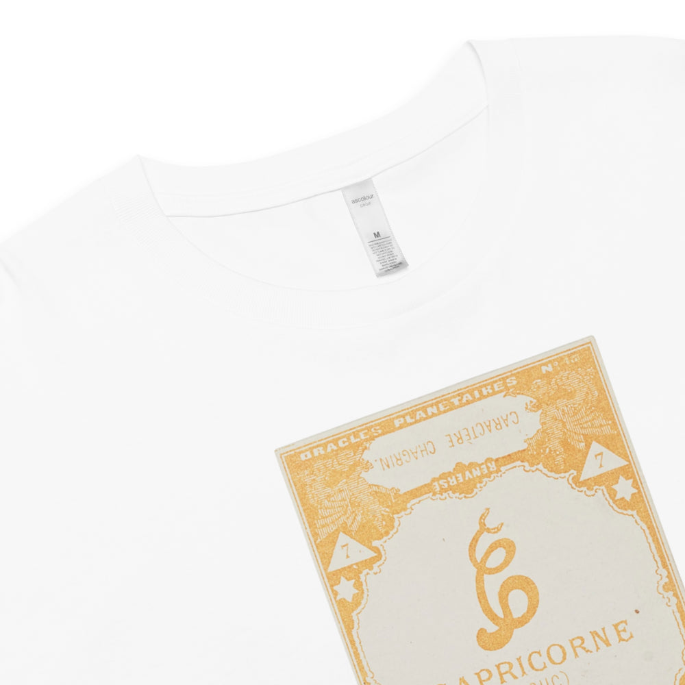 "Capricorn" Vintage French Astrology Oracle | Crop Top-Haus of Darkness, Haus of Light