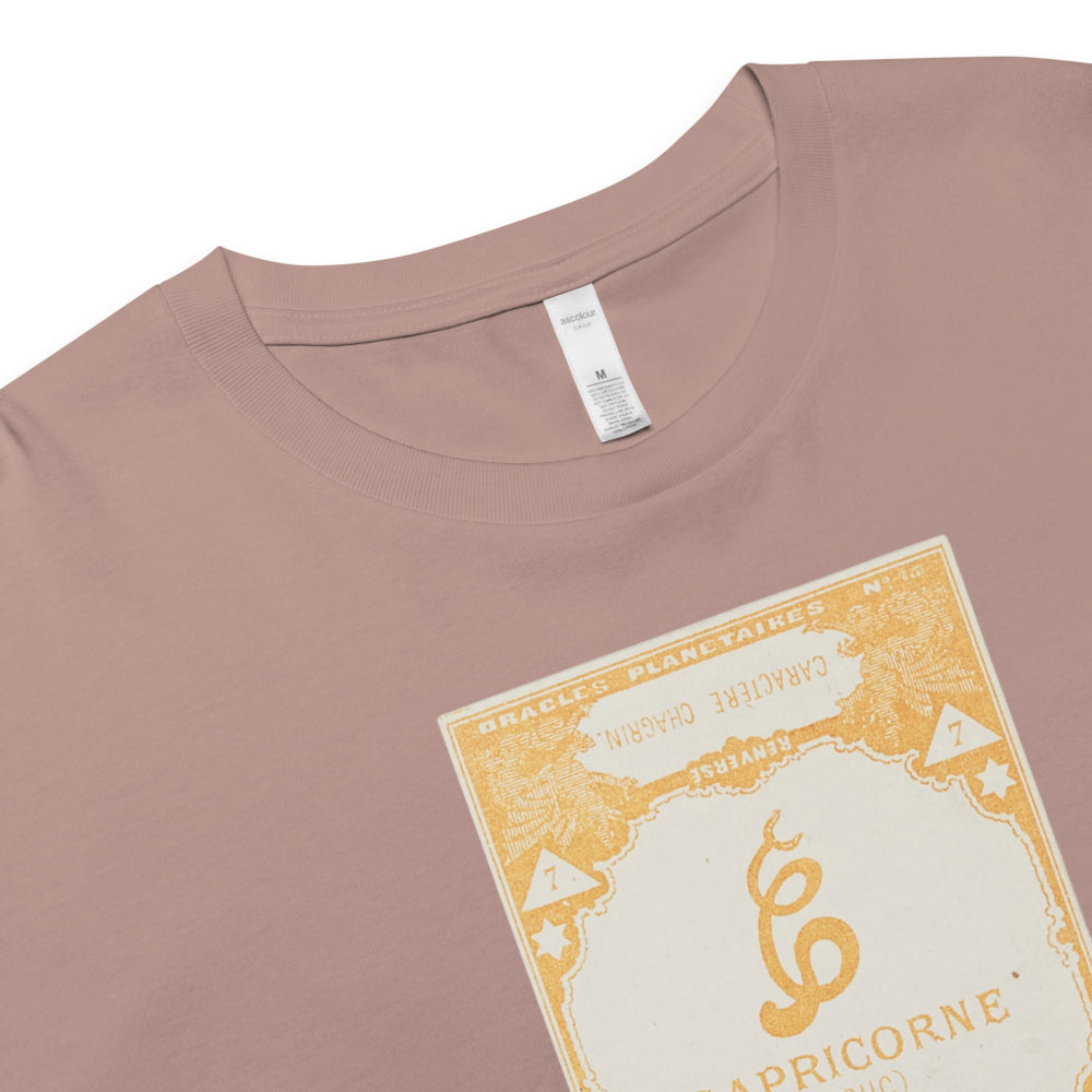 "Capricorn" Vintage French Astrology Oracle | Crop Top-Haus of Darkness, Haus of Light