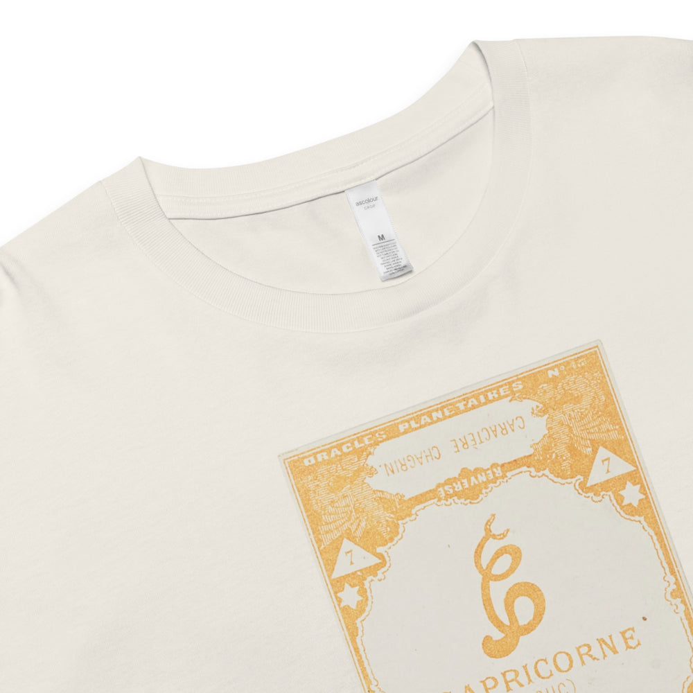 "Capricorn" Vintage French Astrology Oracle | Crop Top-Haus of Darkness, Haus of Light