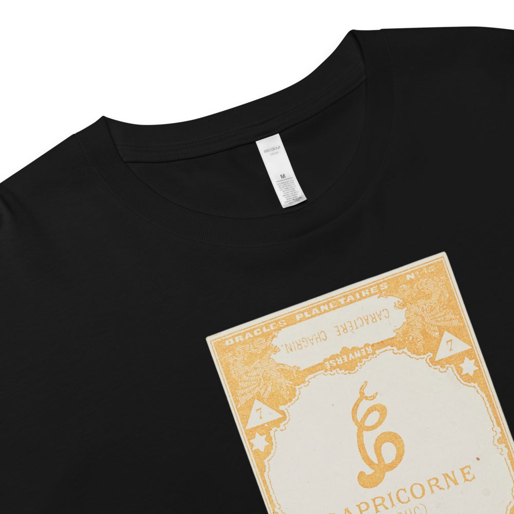 "Capricorn" Vintage French Astrology Oracle | Crop Top-Haus of Darkness, Haus of Light