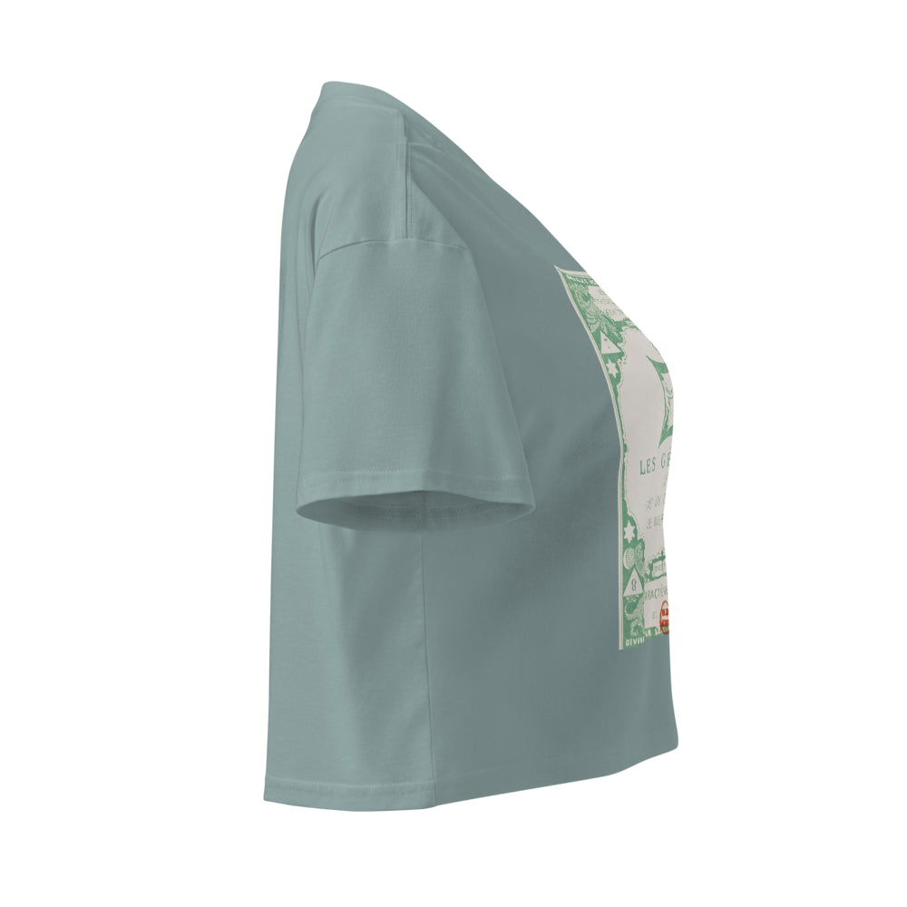 "Gemini" Vintage French Astrology Oracle | Crop Top-Haus of Darkness, Haus of Light