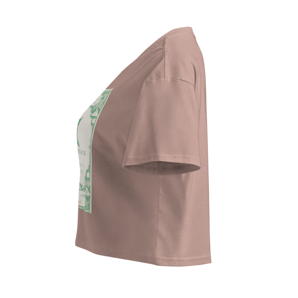 "Gemini" Vintage French Astrology Oracle | Crop Top-Haus of Darkness, Haus of Light