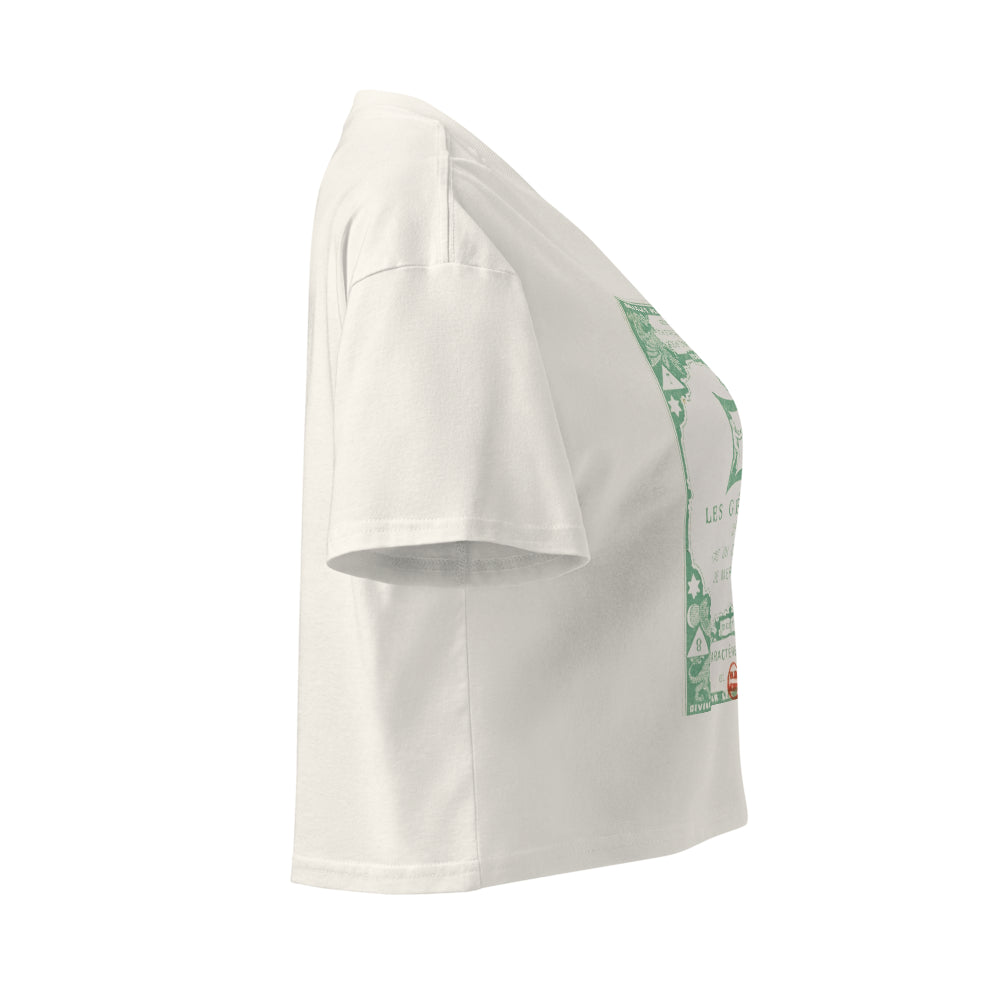 "Gemini" Vintage French Astrology Oracle | Crop Top-Haus of Darkness, Haus of Light