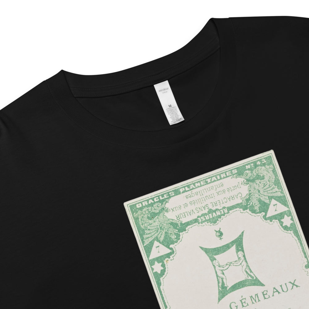 "Gemini" Vintage French Astrology Oracle | Crop Top-Haus of Darkness, Haus of Light