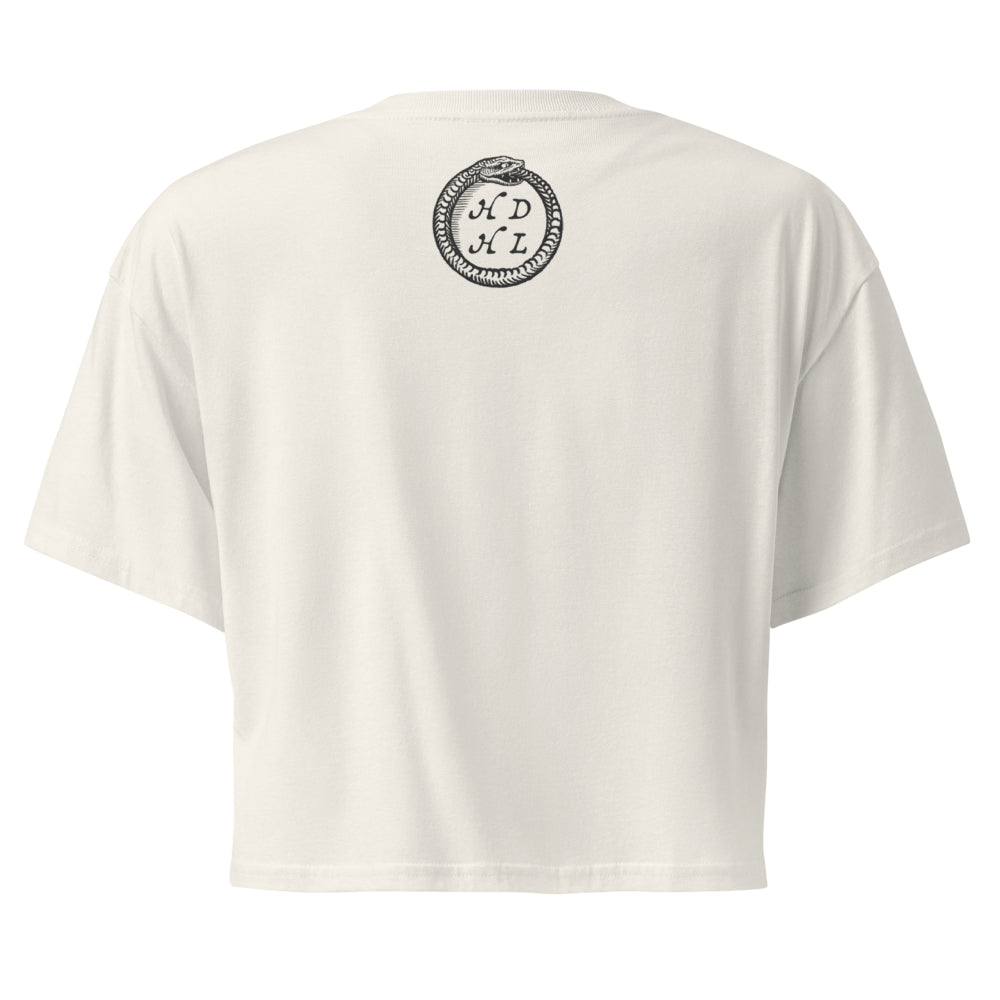 "Scorpio" Vintage French Astrology Oracle | Crop Top-Haus of Darkness, Haus of Light