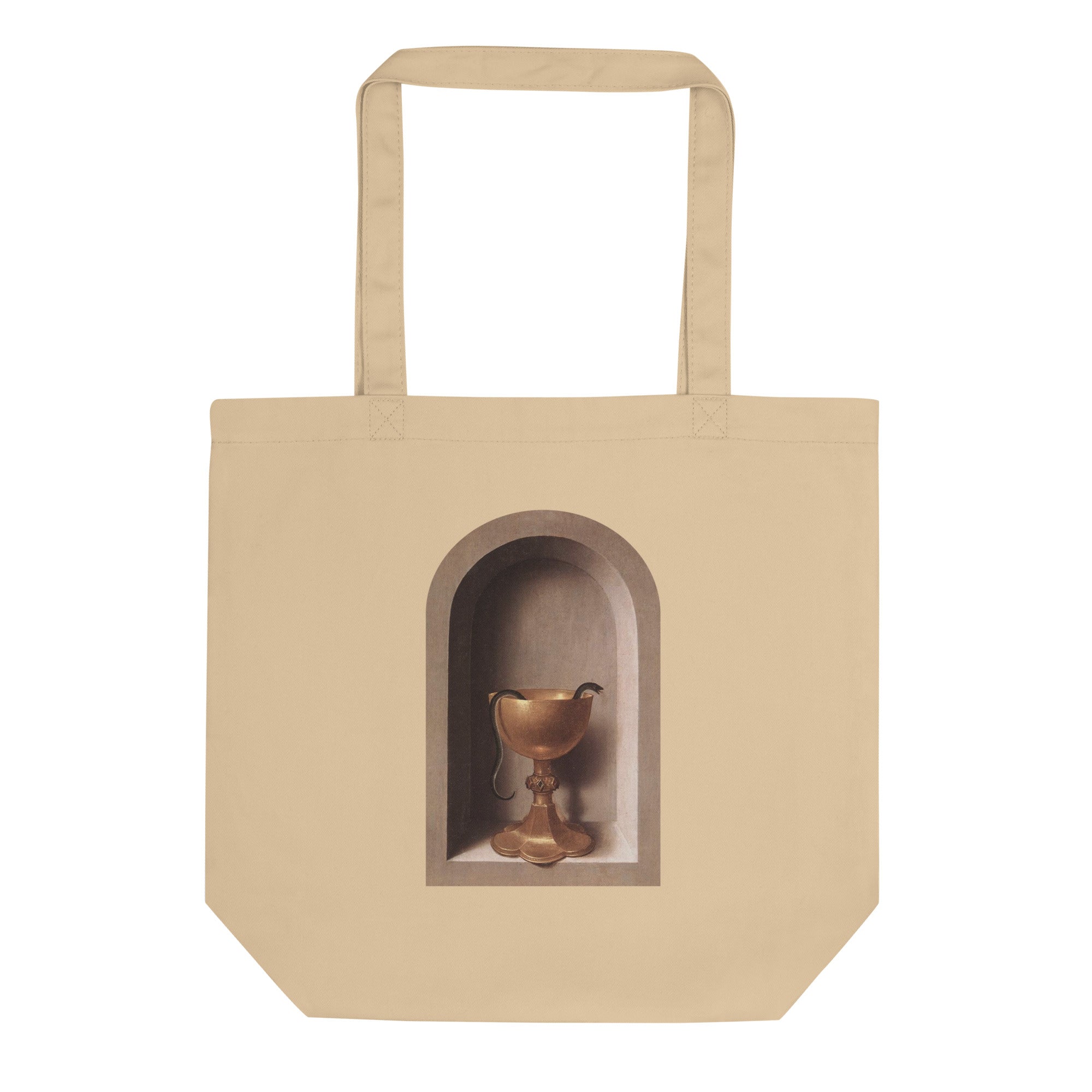 Snake Chalice from St John and Veronica Diptych by Hans Memling | Eco Tote-Haus of Darkness, Haus of Light