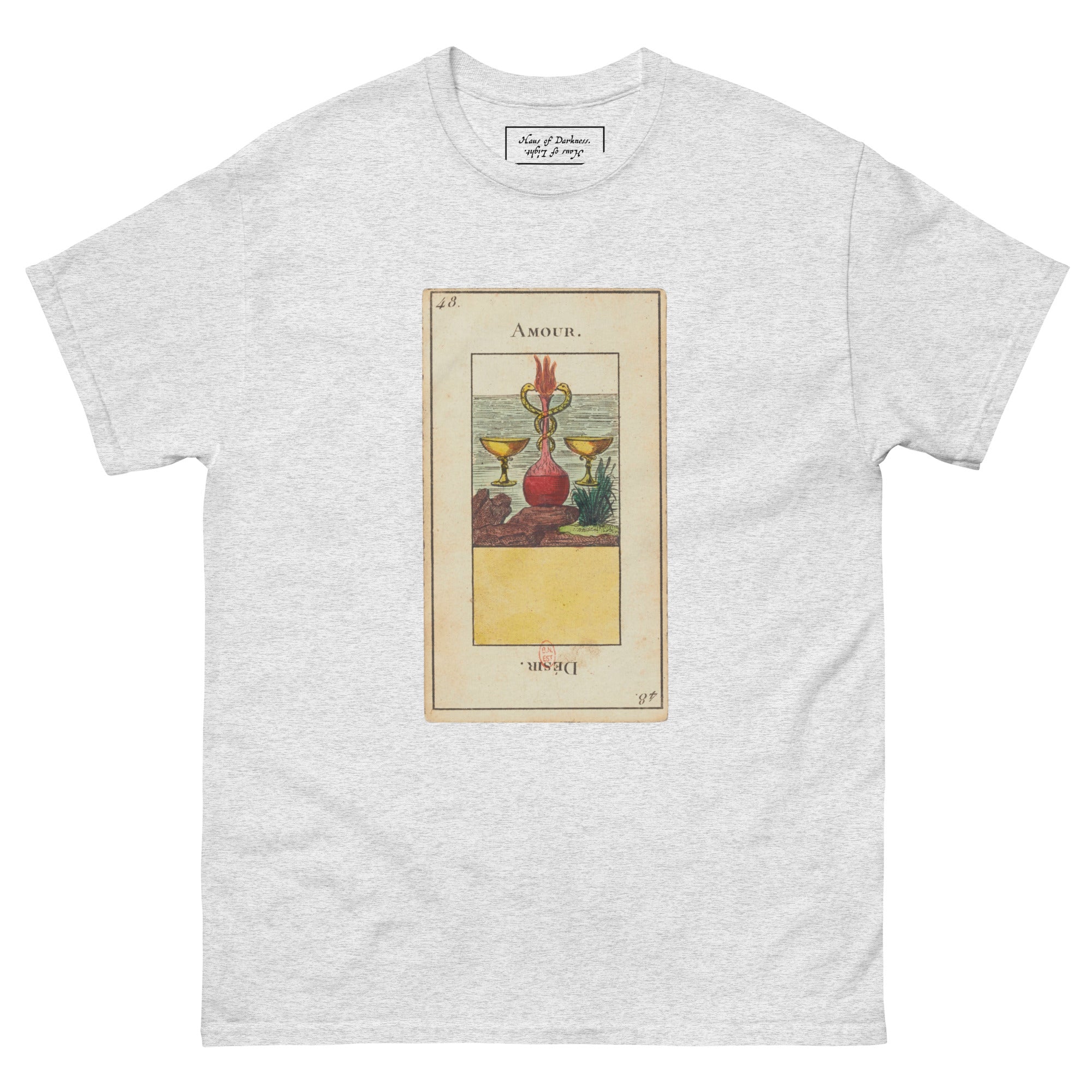 Vintage "Grand Etteilla" French Tarot Top "Love" "Desire" | Unisex Classic Tee-Haus of Darkness, Haus of Light