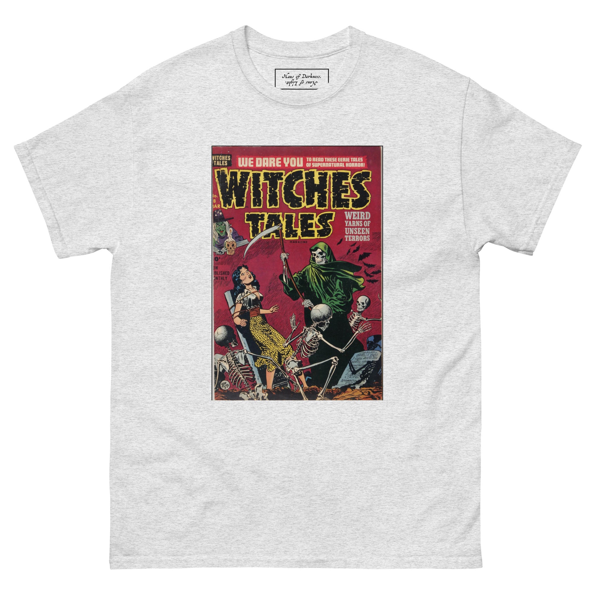 Witches Tales "Grim Reaper" | Unisex Classic Tee-Haus of Darkness, Haus of Light