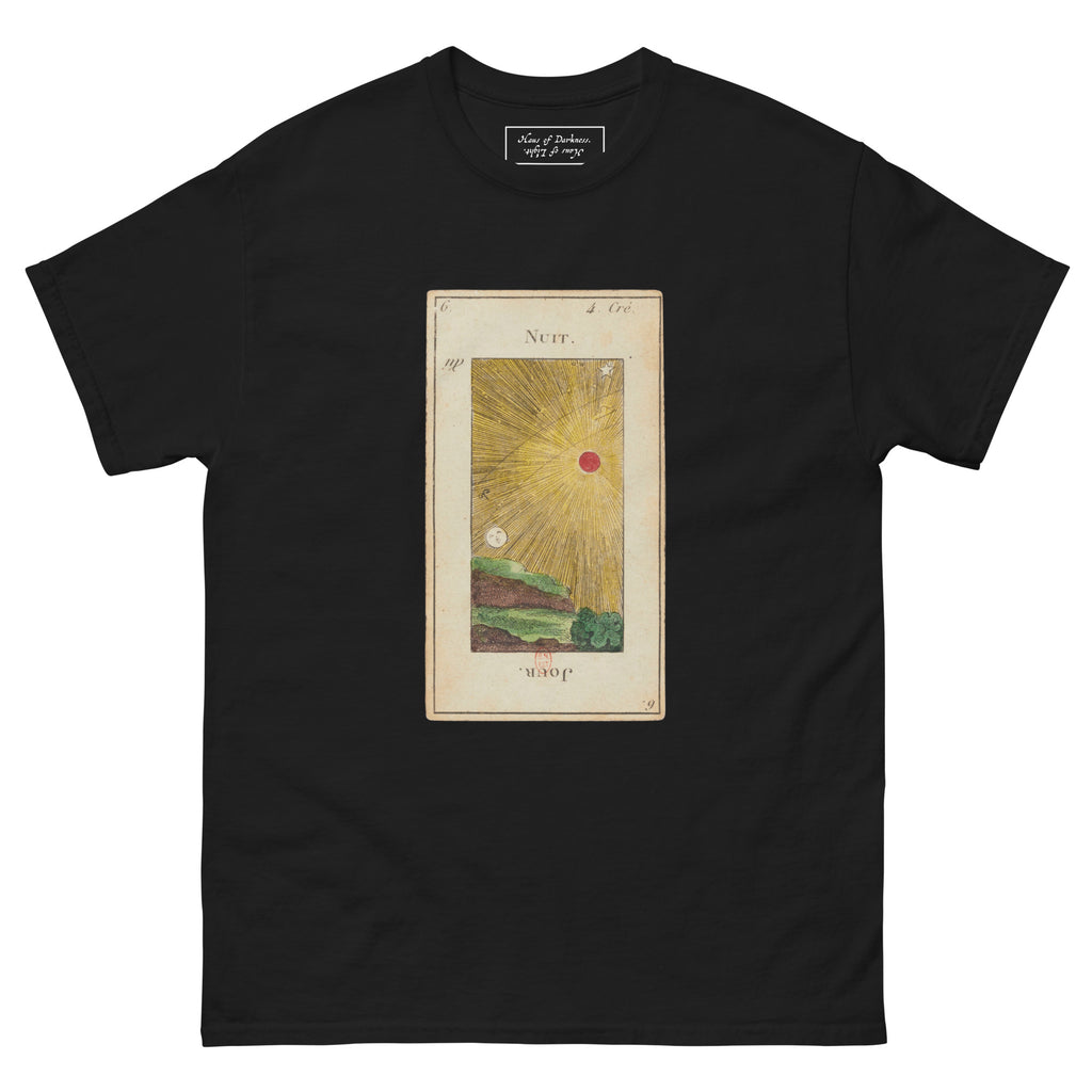 Vintage "Grand Etteilla" French Tarot "Day & Night" | Unisex Classic Tee-Haus of Darkness, Haus of Light