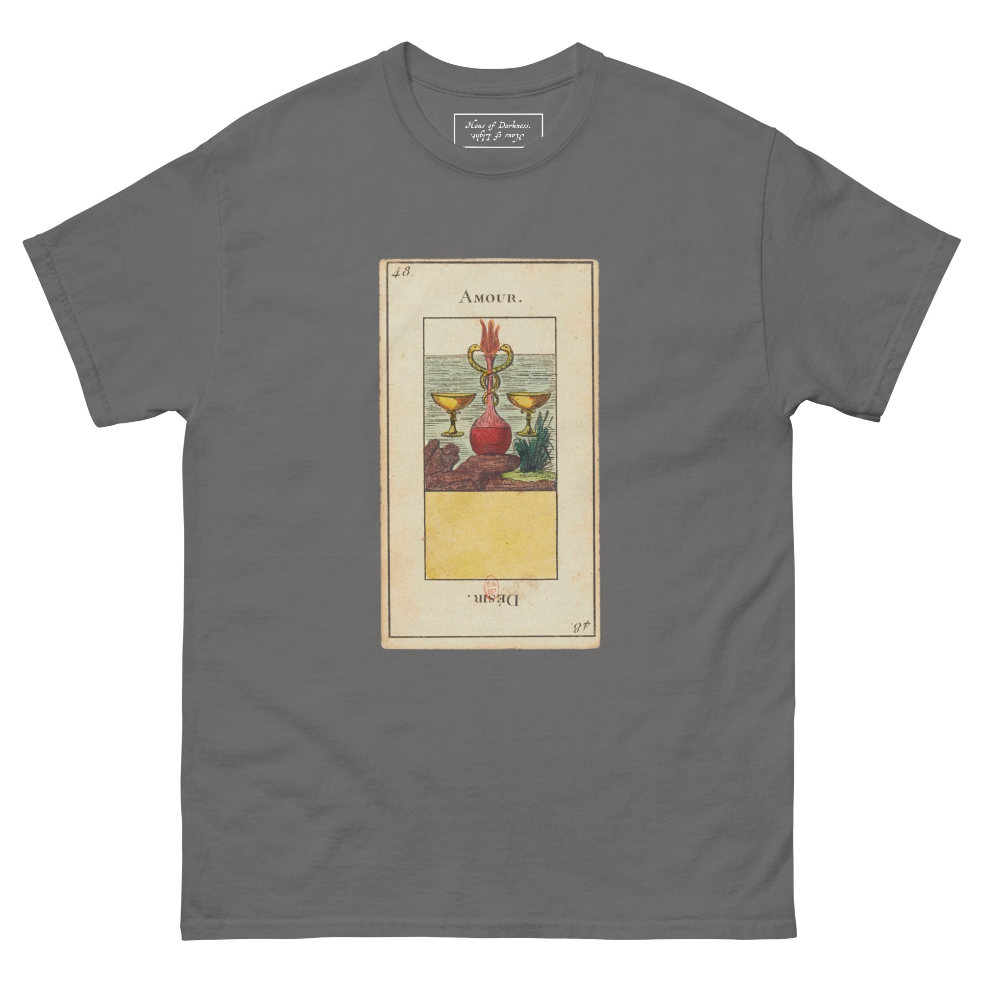 Vintage "Grand Etteilla" French Tarot Top "Love" "Desire" | Unisex Classic Tee-Haus of Darkness, Haus of Light