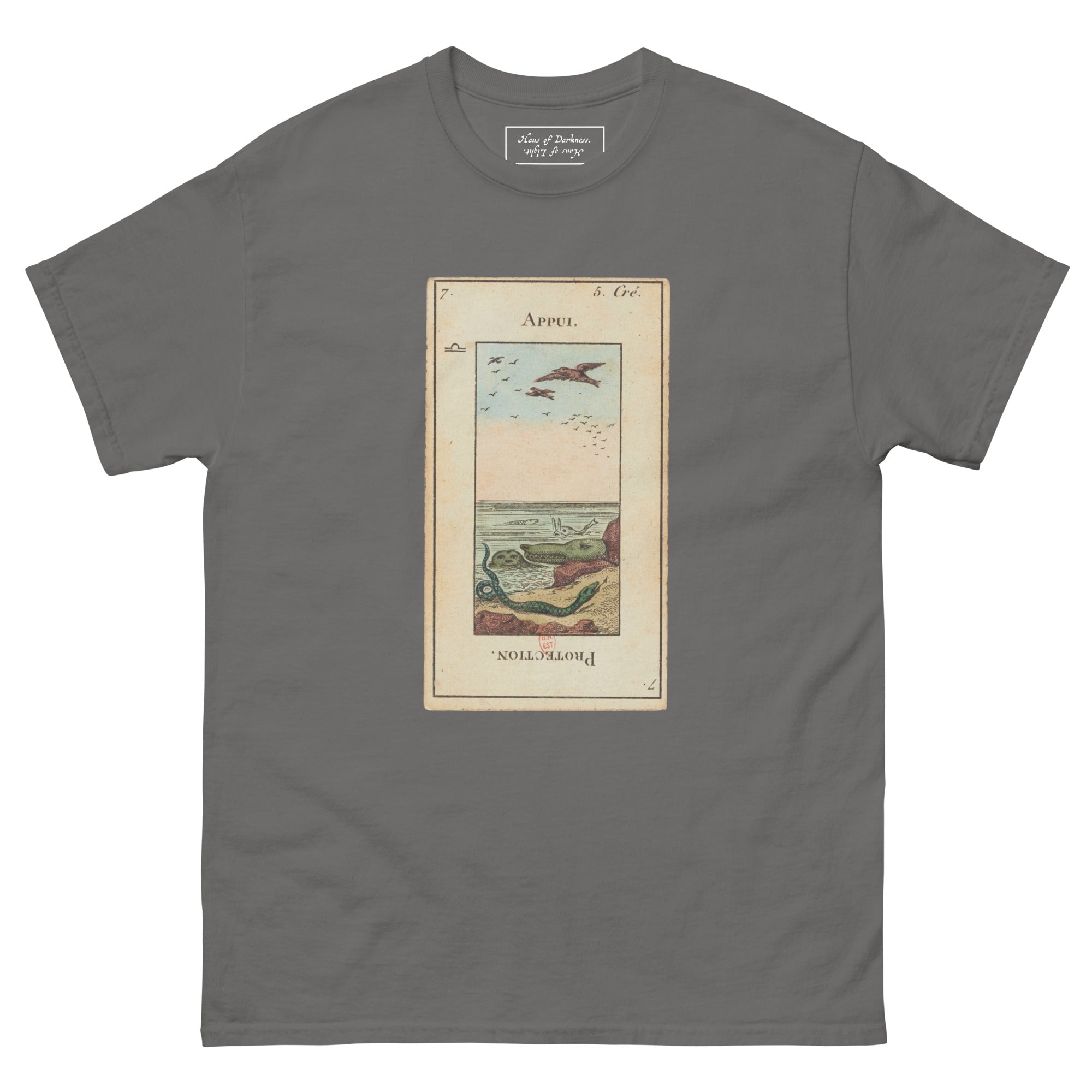 Vintage "Grand Etteilla" French Tarot "Protection" | Unisex Classic Tee-Haus of Darkness, Haus of Light