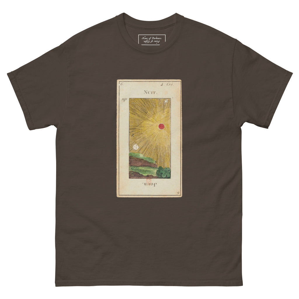 Vintage "Grand Etteilla" French Tarot "Day & Night" | Unisex Classic Tee-Haus of Darkness, Haus of Light