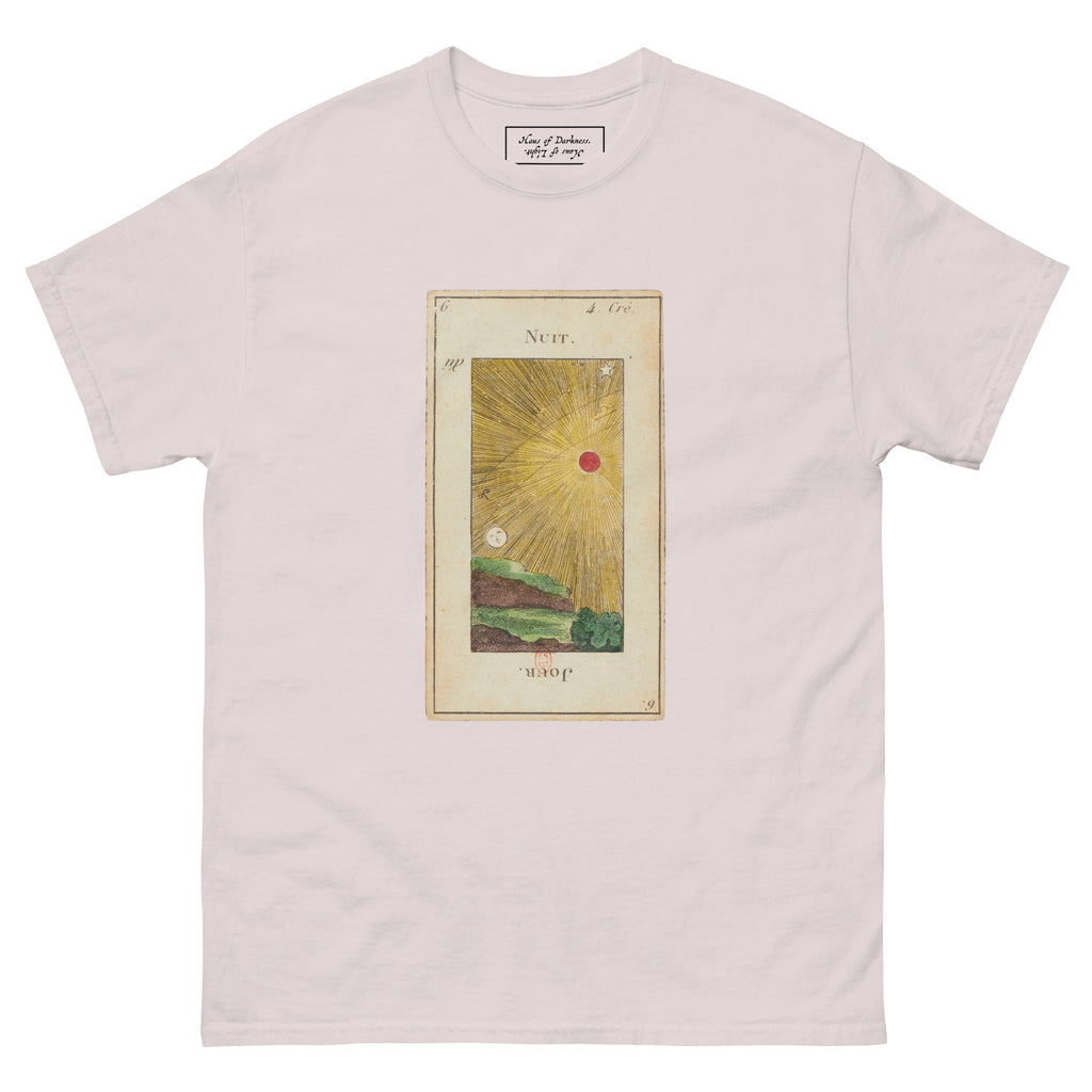 Vintage "Grand Etteilla" French Tarot "Day & Night" | Unisex Classic Tee-Haus of Darkness, Haus of Light