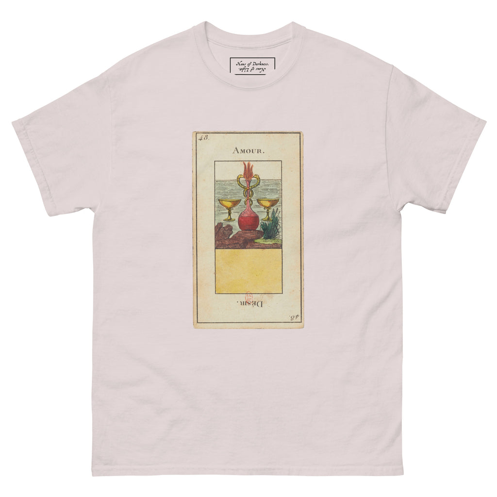 Vintage "Grand Etteilla" French Tarot Top "Love" "Desire" | Unisex Classic Tee-Haus of Darkness, Haus of Light
