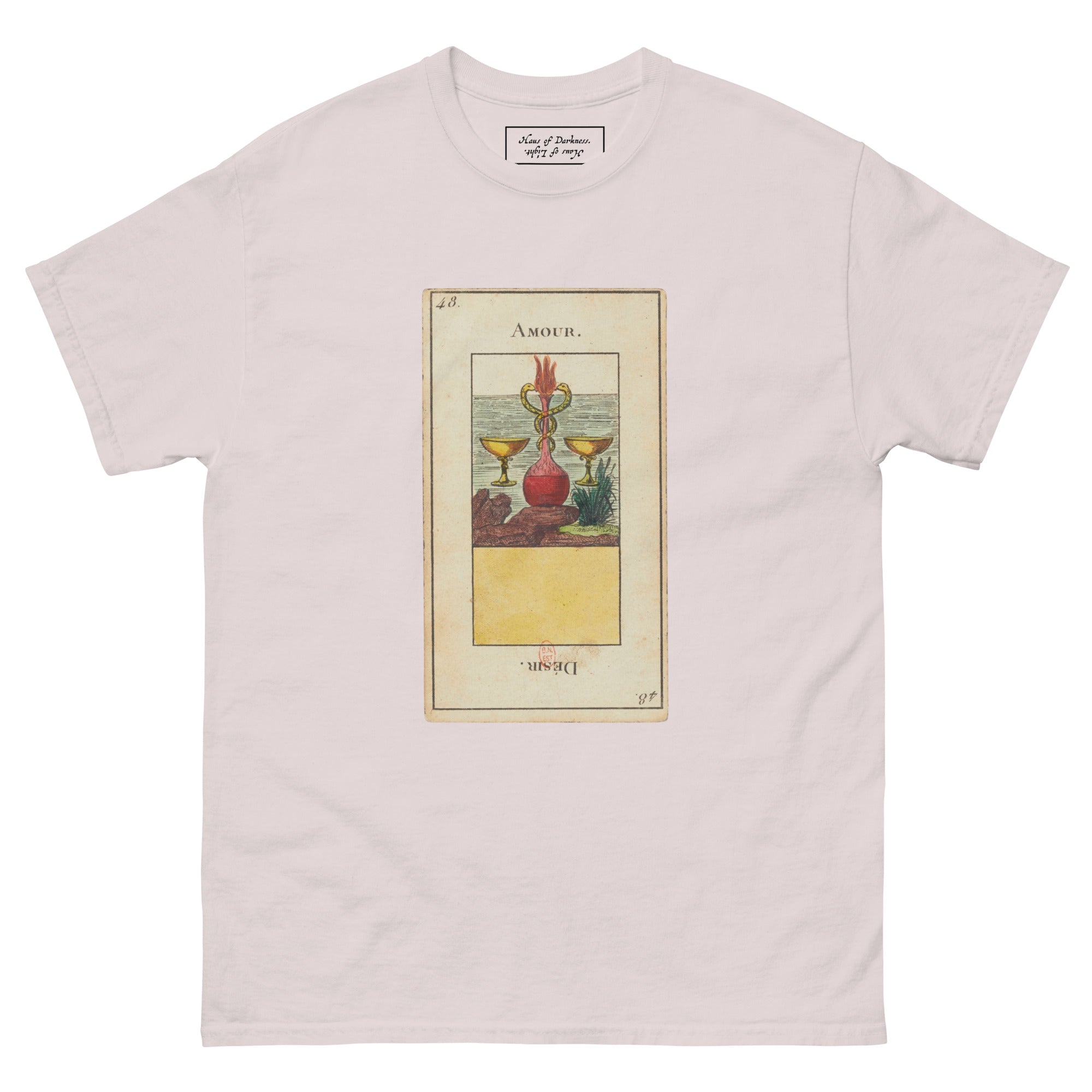 Vintage "Grand Etteilla" French Tarot Top "Love" "Desire" | Unisex Classic Tee-Haus of Darkness, Haus of Light